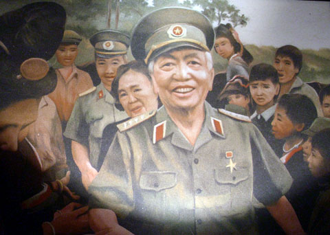 Triển lãm tranh cát về Đại tướng Võ Nguyên Giáp tại Hà Nội